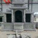 保山 芝麻灰高档墓碑，土墓，可定制