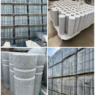 保山 芝麻白花岗岩挡车柱、隔离柱多少钱