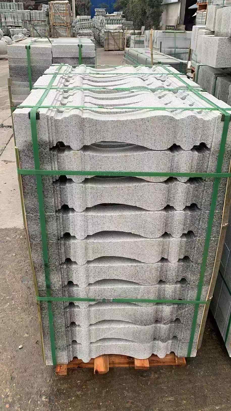 保山 芝麻白方形拉丝面，栏杆花瓶柱