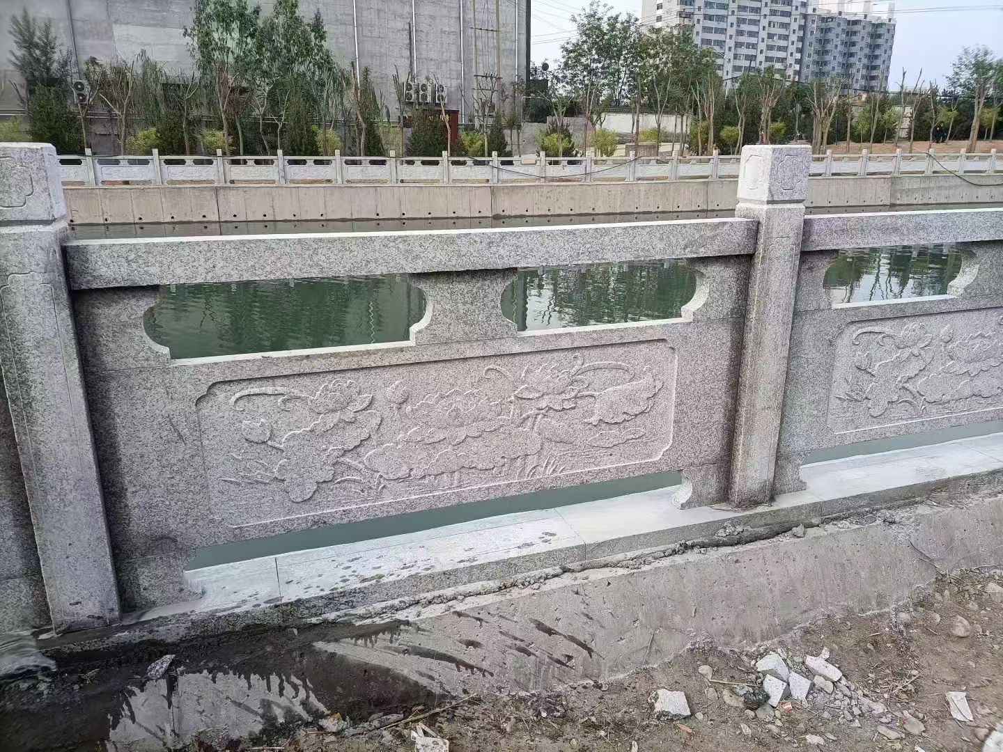 保山 芙蓉白大花桥梁、河道,石材栏杆、围栏、护栏