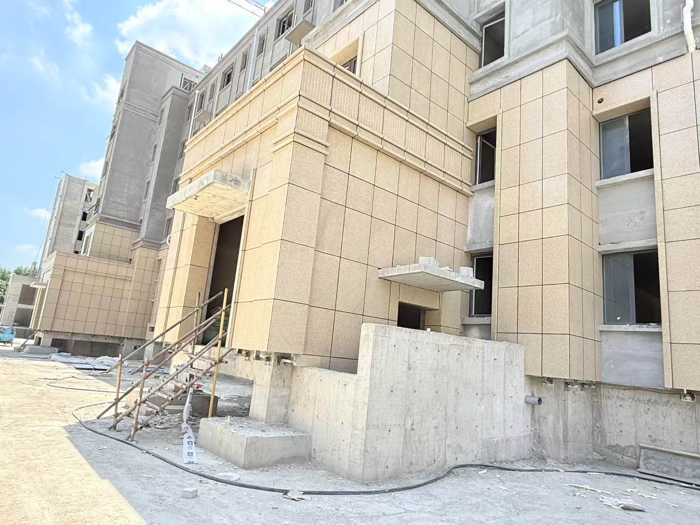 保山 黄金麻干挂，工地实拍